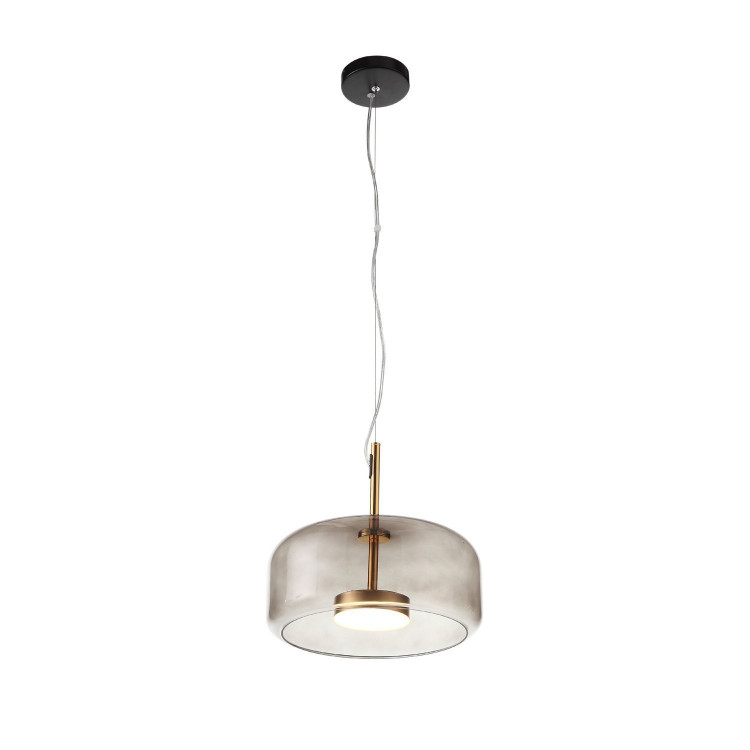 SL1053.243.01 Светильник подвесной ST-Luce Золотистый/Дымчатый LED 1*9W 3000K