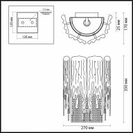 4634/1W CLASSIC ODL20 443 золото/стекло/металл.цепочки Бра E14 1*40W 220V BRITA - 4634/1W CLASSIC ODL20 443 золото/стекло/металл.цепочки Бра E14 1*40W 220V BRITA