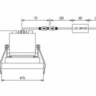 Встраиваемый светильник Technical DL040-L10B4K - Встраиваемый светильник Technical DL040-L10B4K