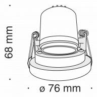 Встраиваемый светильник Technical DL040-L10B4K - Встраиваемый светильник Technical DL040-L10B4K