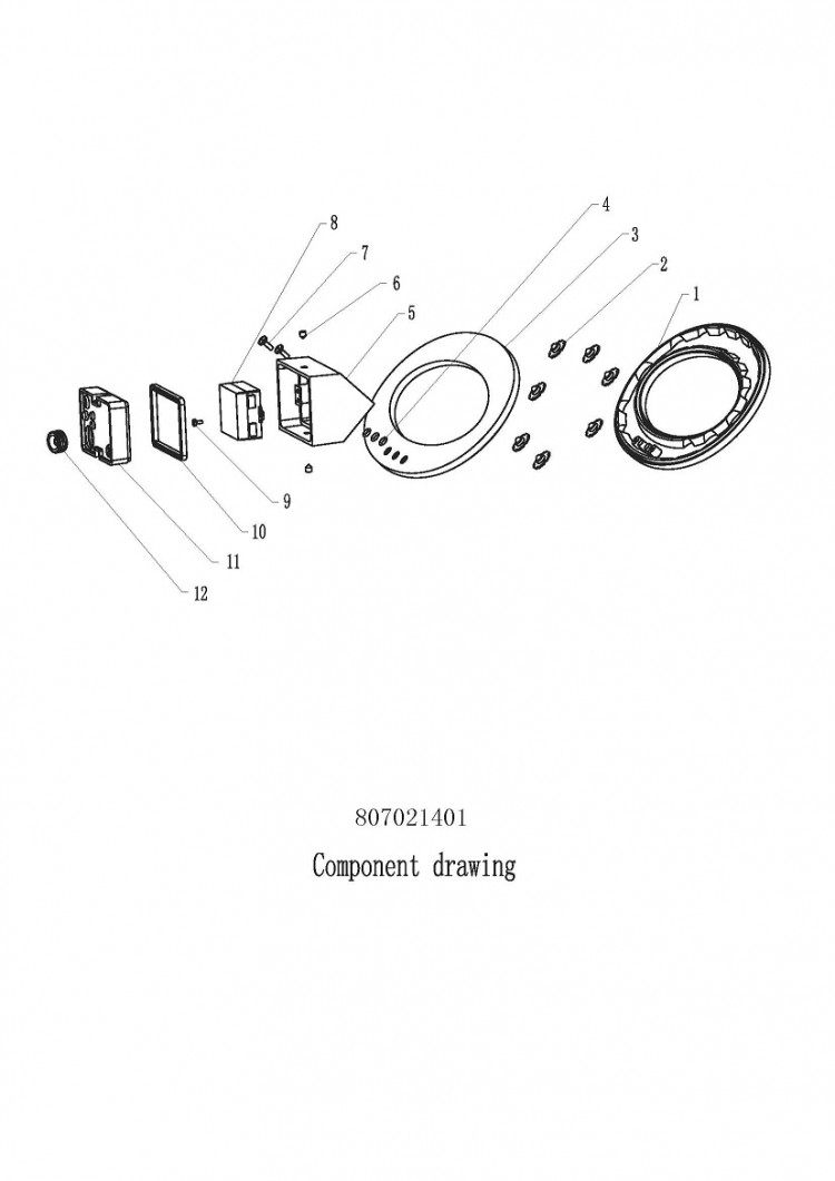 807021401 Меркурий 1*7W LED IP44 светильник