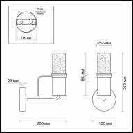 4403/1W COMFI LN19 095 никель, хром Бра E14 1*40W 220V NEVADA - 4403/1W COMFI LN19 095 никель, хром Бра E14 1*40W 220V NEVADA