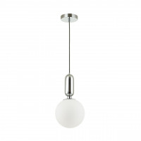 4670/1 PENDANT ODL20 308 хром/белый Подвес E27 1*40W (тип лампы СВЕЧА) 220V OKIA