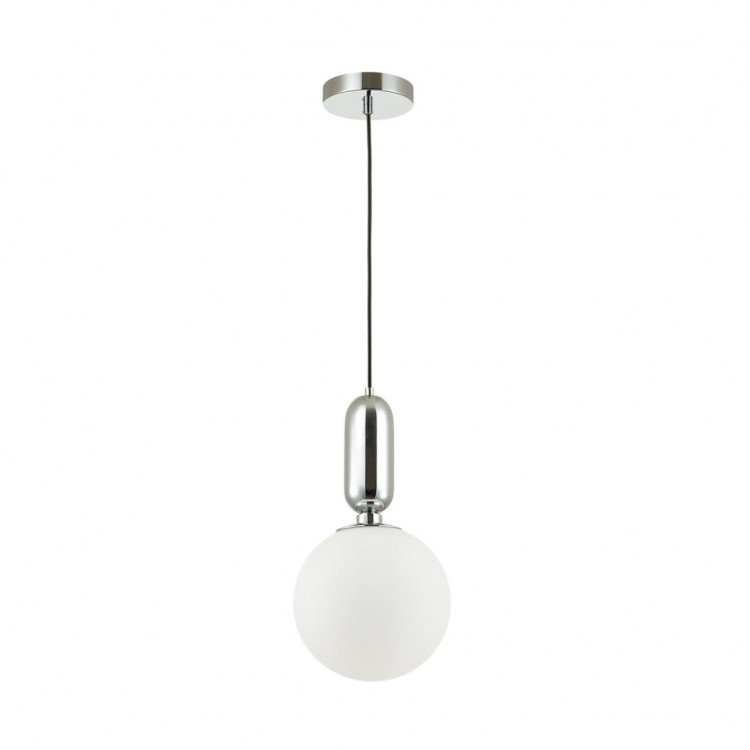 4670/1 PENDANT ODL20 308 хром/белый Подвес E27 1*40W (тип лампы СВЕЧА) 220V OKIA
