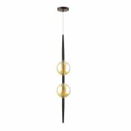 4684/2 PENDANT ODL20 356 черный/янтарный Подвес G9 2*5W 220V LAZIA - 4684/2 PENDANT ODL20 356 черный/янтарный Подвес G9 2*5W 220V LAZIA