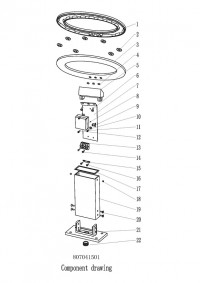 807041501 Меркурий 1*7W LED 220V IP44 светильник