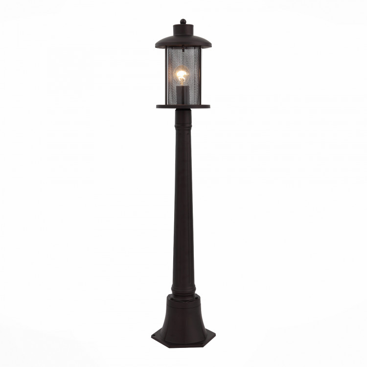 SL080.415.01 Светильник уличный наземный ST-Luce Темный кофе/Прозрачный, Темный кофе E27 1*60W