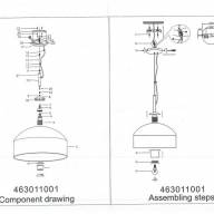 463011001 Клэр 1*60W E27 220 V люстра - 463011001 Клэр 1*60W E27 220 V люстра