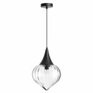 4951/1 PENDANT ODL22 305 черный/прозрачный/стекло Подвес E14 1*40W KESTA - 4951/1 PENDANT ODL22 305 черный/прозрачный/стекло Подвес E14 1*40W KESTA