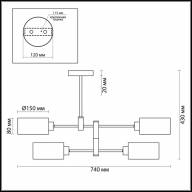 3742/4C MODERNI LN19 112 хром Люстра потолочная E14 4*60W 220V ASHLEY - 3742/4C MODERNI LN19 112 хром Люстра потолочная E14 4*60W 220V ASHLEY