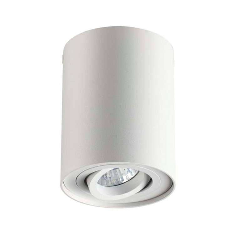 3564/1C HIGHTECH ODL18 257 белый Потолочный накладной светильник IP20 GU10 1*50W 220V PILLARON