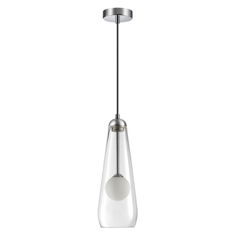 4954/1 PENDANT ODL22 297 хром/ белый/прозрачный/стекло Подвес G9 1*40W LOSTAR