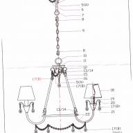 344019706 Федерика 6*60W E14 220 V люстра - 344019706 Федерика 6*60W E14 220 V люстра