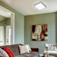 2035/CL PALE SN 080 Светильник пластик/белый/прозрачный LED 30Вт 4000K 280х280 IP43 KAROLA - 2035/CL PALE SN 080 Светильник пластик/белый/прозрачный LED 30Вт 4000K 280х280 IP43 KAROLA