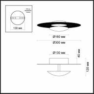 3560/18L HIGHTECH ODL18 133 серебр. фольг-ние Н/п светильник IP20 LED 3000K 18W 1008Лм 220V LUNARIO - 3560/18L HIGHTECH ODL18 133 серебр. фольг-ние Н/п светильник IP20 LED 3000K 18W 1008Лм 220V LUNARIO