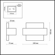 2733/1W WALLI ODL15 538 хром/стекло Настенный светильник R7s 78mm 100W 220V GUFI - 2733/1W WALLI ODL15 538 хром/стекло Настенный светильник R7s 78mm 100W 220V GUFI