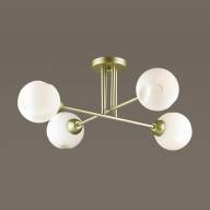 4519/4C COMFI LN21 066 матовое золото, белый Люстра потолочная E27 4*40W 220V PAIGE - 4519/4C COMFI LN21 066 матовое золото, белый Люстра потолочная E27 4*40W 220V PAIGE