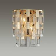 4989/2W HALL ODL22 453 золотой/стекло Бра E14 2*40W BUCKLE - 4989/2W HALL ODL22 453 золотой/стекло Бра E14 2*40W BUCKLE