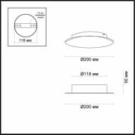 3561/9WL HIGHTECH ODL18 193 золот. фольг-ние Настен. светильник IP20 LED 3000K 9W 504Лм 220V SOLARIO - 3561/9WL HIGHTECH ODL18 193 золот. фольг-ние Настен. светильник IP20 LED 3000K 9W 504Лм 220V SOLARIO