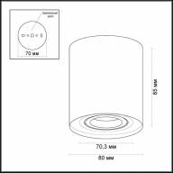 3568/1C HIGHTECH ODL18 211 черный Потолочный накладной светильник IP20 GU10 1*50W 220V TUBORINO - 3568/1C HIGHTECH ODL18 211 черный Потолочный накладной светильник IP20 GU10 1*50W 220V TUBORINO