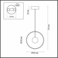 4031/21LA L-VISION ODL19 216 тёмно-серый/хром Подвес LED 21W 220V LOND - 4031/21LA L-VISION ODL19 216 тёмно-серый/хром Подвес LED 21W 220V LOND
