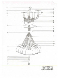 492011919 Котбус 19*3W LED GU10 220 V люстра
