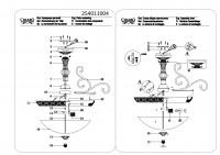254011004 Версаче 4*60W Е27 220 V люстра