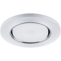 Светильник встраиваемый с белой LED подсветкой Feron CD5020 потолочный GX53 без лампы, белый матовый