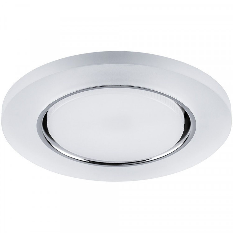 Светильник встраиваемый с белой LED подсветкой Feron CD5020 потолочный GX53 без лампы, белый матовый