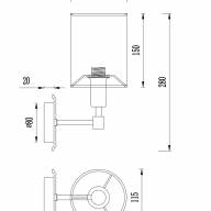 Бра Maytoni MOD034WL-01CH - Бра Maytoni MOD034WL-01CH