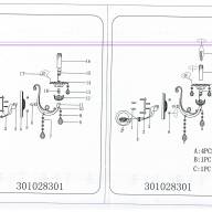 301028301 Свеча 1*60W E14 220 V бра - 301028301 Свеча 1*60W E14 220 V бра