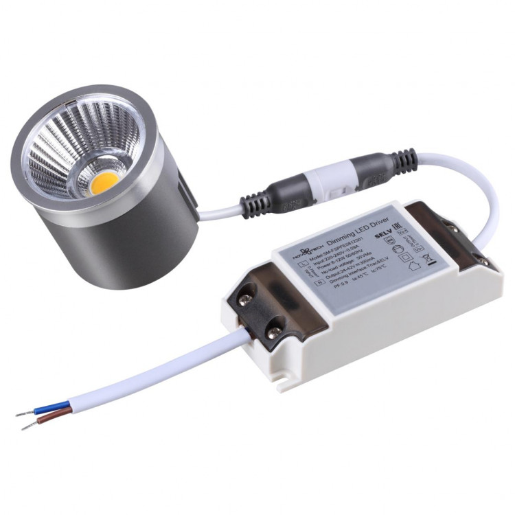 358431 DIOD NT20 267 белый Модуль в комплекте с диммируемым драйвером IP20 LED 4000К 12W 220-240V
