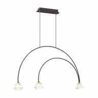 4100/3 CLASSIC  ODL19 65 черный/прозрачный Подвес G9 3*5W ARCO - 4100/3 CLASSIC  ODL19 65 черный/прозрачный Подвес G9 3*5W ARCO