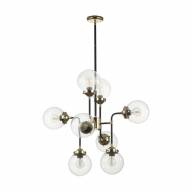 4971/8 LOFT ODL22 477 черный/золотой/прозрачный/стекло Люстра E27 8*40W PRIAMA - 4971/8 LOFT ODL22 477 черный/золотой/прозрачный/стекло Люстра E27 8*40W PRIAMA