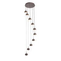SL1602.323.10 Светильник подвесной ST-Luce Кофейный, Золото/Кофейный, Золото LED 10*8W