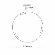361 GLASSI SN 108 Светильник стекло/белое E27 3*100Вт D500 GRECA - 361 GLASSI SN 108 Светильник стекло/белое E27 3*100Вт D500 GRECA