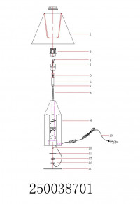 250038701 Уют 1*40W Е14 220 V наст. лампа