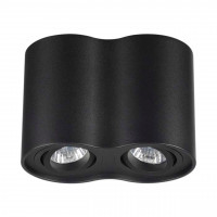 3565/2C HIGHTECH ODL18 209 черный Потолочный накладной светильник IP20 GU10 2*50W 220V PILLARON