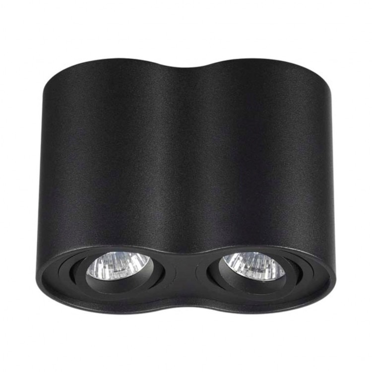 3565/2C HIGHTECH ODL18 209 черный Потолочный накладной светильник IP20 GU10 2*50W 220V PILLARON