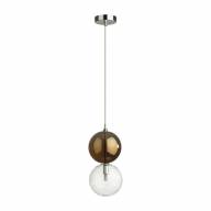 4980/1B PENDANT ODL22 298 хром/коричневый/стекло Подвес G9 1*40W TWIXY - 4980/1B PENDANT ODL22 298 хром/коричневый/стекло Подвес G9 1*40W TWIXY