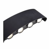 SL089.401.08 Светильник уличный настенный ST-Luce Черный кварцевый LED 8*1W - SL089.401.08 Светильник уличный настенный ST-Luce Черный кварцевый LED 8*1W
