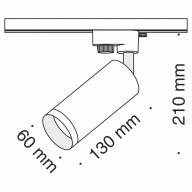 Трековый светильник Technical TR004-1-GU10-W - Трековый светильник Technical TR004-1-GU10-W