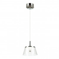 4108/7L L-VISION ODL19 95 белый/хром/прозрачный Подвес LED 7W ABEL