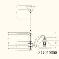 347010605 Фелиция бронза антик 5*60W Е27 220 V люстра - 347010605 Фелиция бронза антик 5*60W Е27 220 V люстра