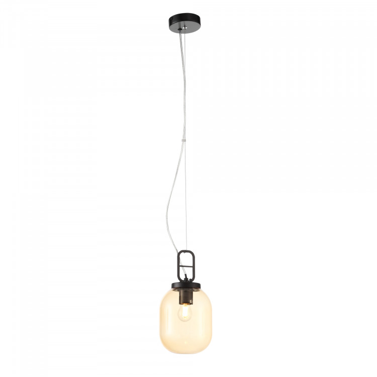 SL1050.403.01 Светильник подвесной ST-Luce Черный/Коньячный E27 1*40W