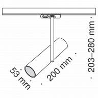 Трековый светильник Technical TR005-1-GU10-B - Трековый светильник Technical TR005-1-GU10-B