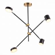 SL1604.432.04 Светильник потолочный ST-Luce Черный, Латунь/Черный LED 4*5W 3000K - SL1604.432.04 Светильник потолочный ST-Luce Черный, Латунь/Черный LED 4*5W 3000K