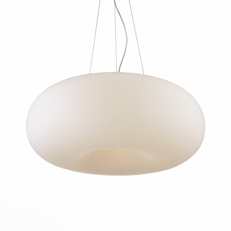 SL297.553.05 Светильник подвесной ST-Luce Серебристый/Молочно-белый E27 5*60W (из 2-х коробок)