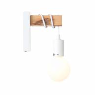 SL1142.501.01 Светильник настенный Белый, Светлое дерево E27 1*60W - SL1142.501.01 Светильник настенный Белый, Светлое дерево E27 1*60W