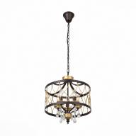 SL789.423.05 Люстра подвесная ST-Luce Темный кофе, Золото/Темный кофе, Золото, Прозрачный E14 5*60W - SL789.423.05 Люстра подвесная ST-Luce Темный кофе, Золото/Темный кофе, Золото, Прозрачный E14 5*60W